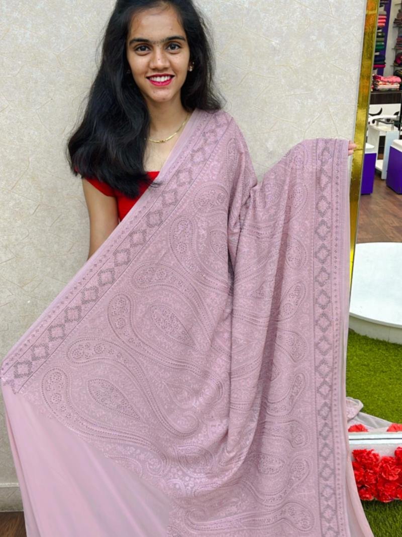 CHIKENKARI WORK SAREE